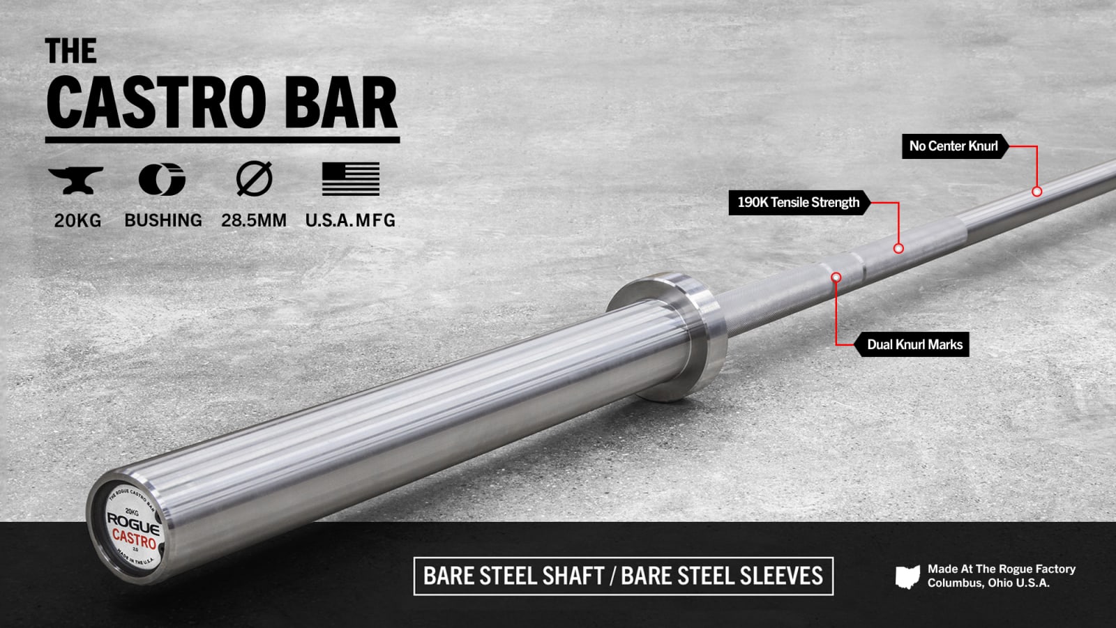 Bare 2025 steel barbell